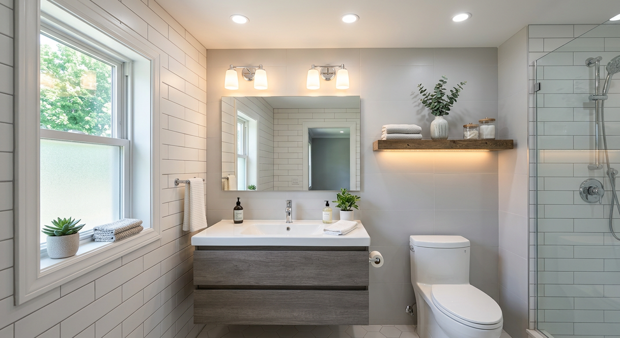how to decorate a small bathroom on a budget inspiration
