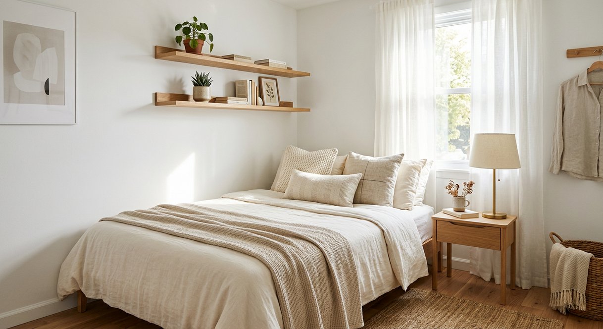 how to decorate a small bedroom on a budget