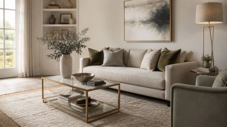 how to make a living room look expensive on a budget