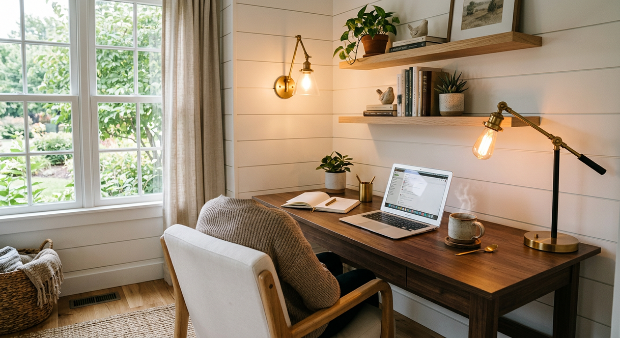 how to set up a home office in a small space inspiration