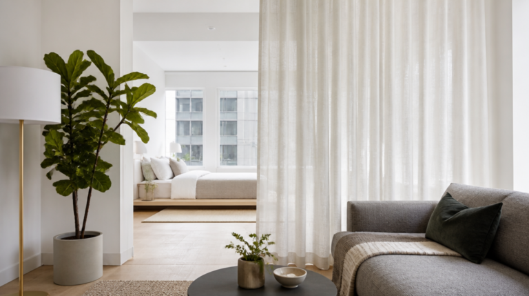 studio apartment divider ideas for privacy