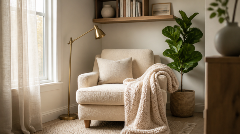 how to create a reading nook in a small space
