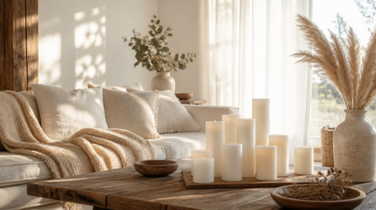 how to decorate with candles on a budget