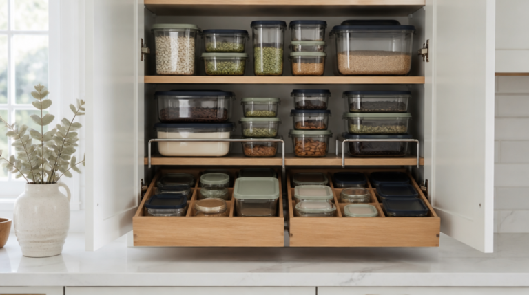 how to organize food storage containers