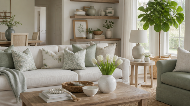 spring cleaning and decorating ideas combined