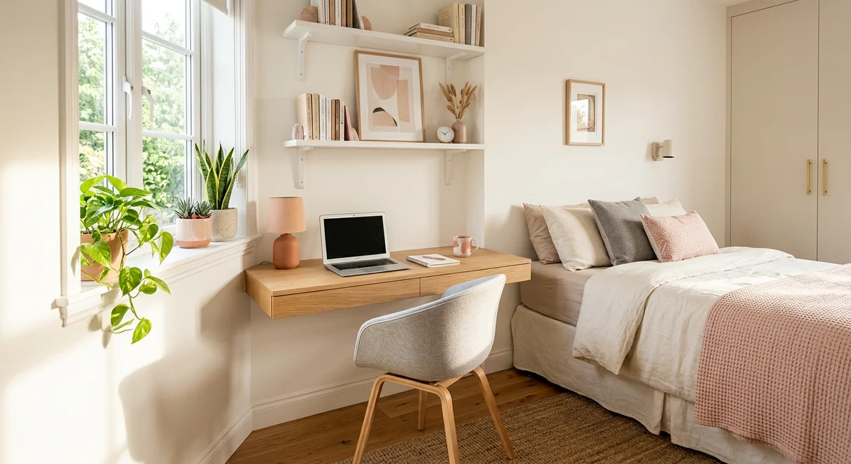 home office ideas for small bedrooms