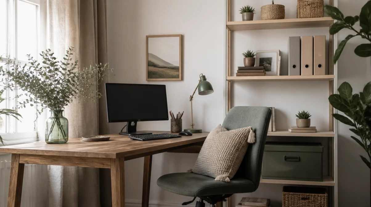 how to decorate a home office on a budget
