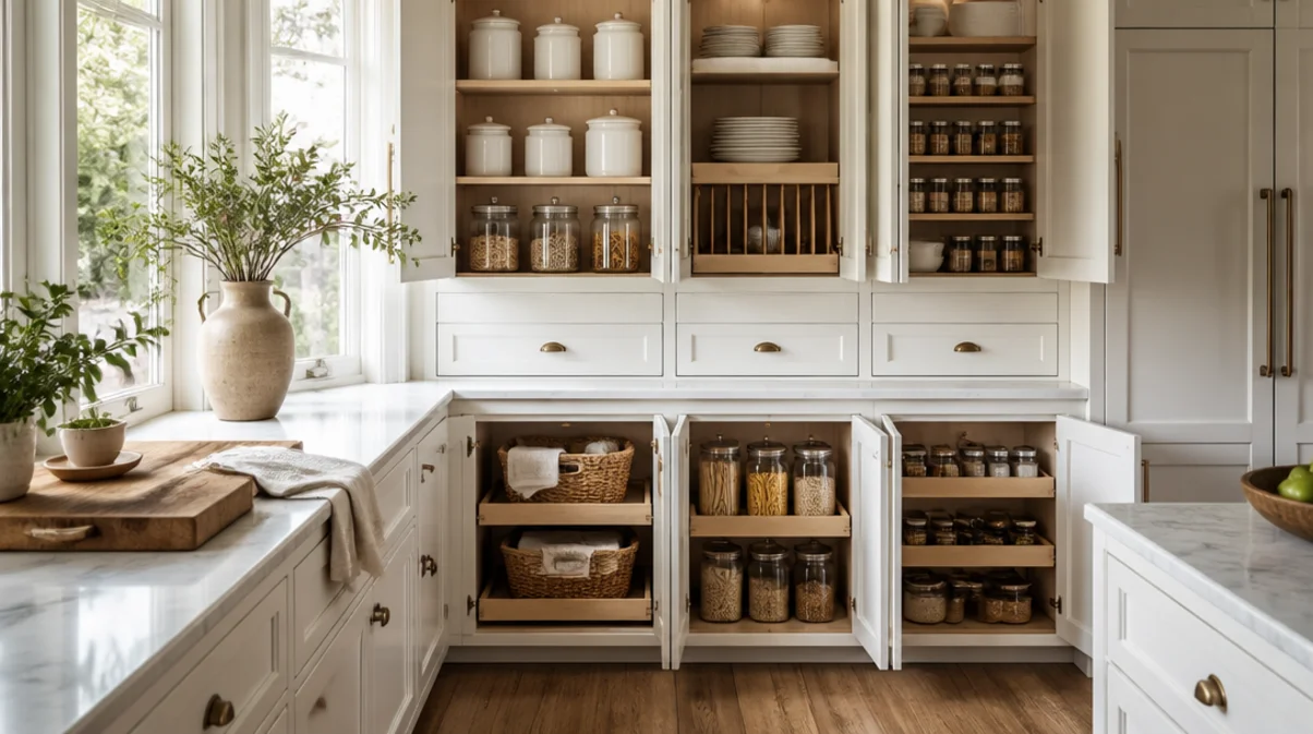 how to organize kitchen cabinets step by step