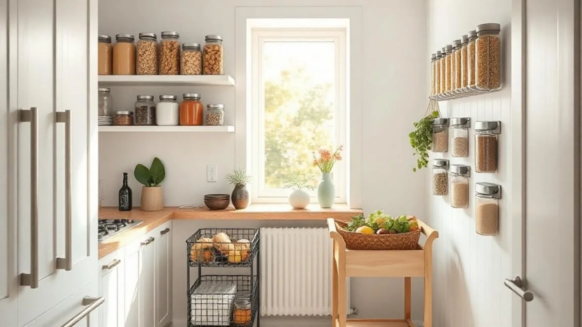 how to organize kitchen without pantry
