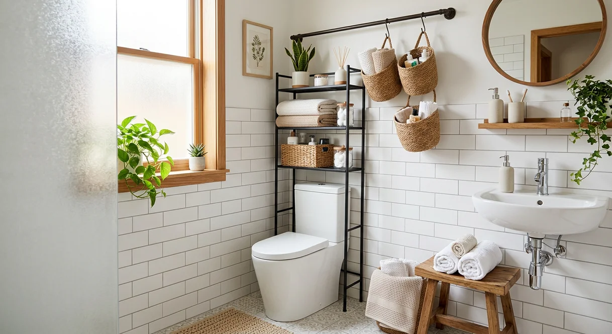 small bathroom storage ideas for renters