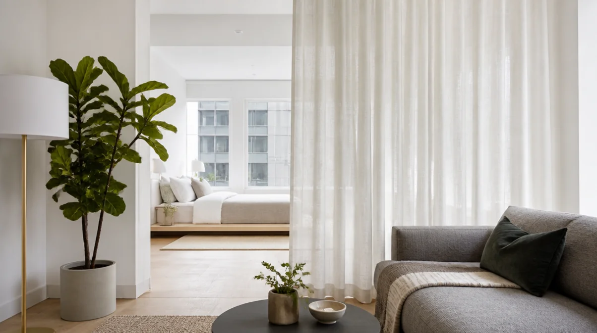 studio apartment divider ideas for privacy