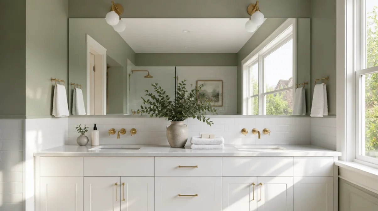 bathroom mirror ideas to make room look bigger