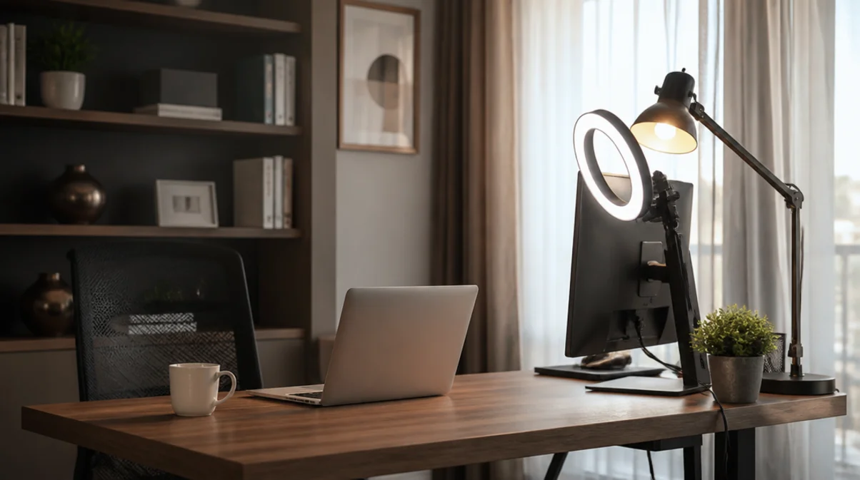 home office lighting ideas for video calls