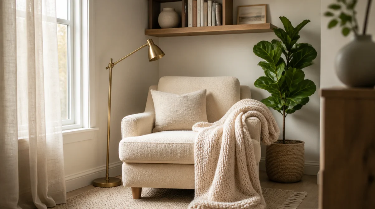 how to create a reading nook in a small space
