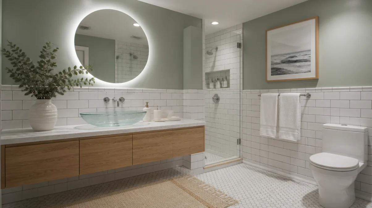 how to decorate a bathroom with no window