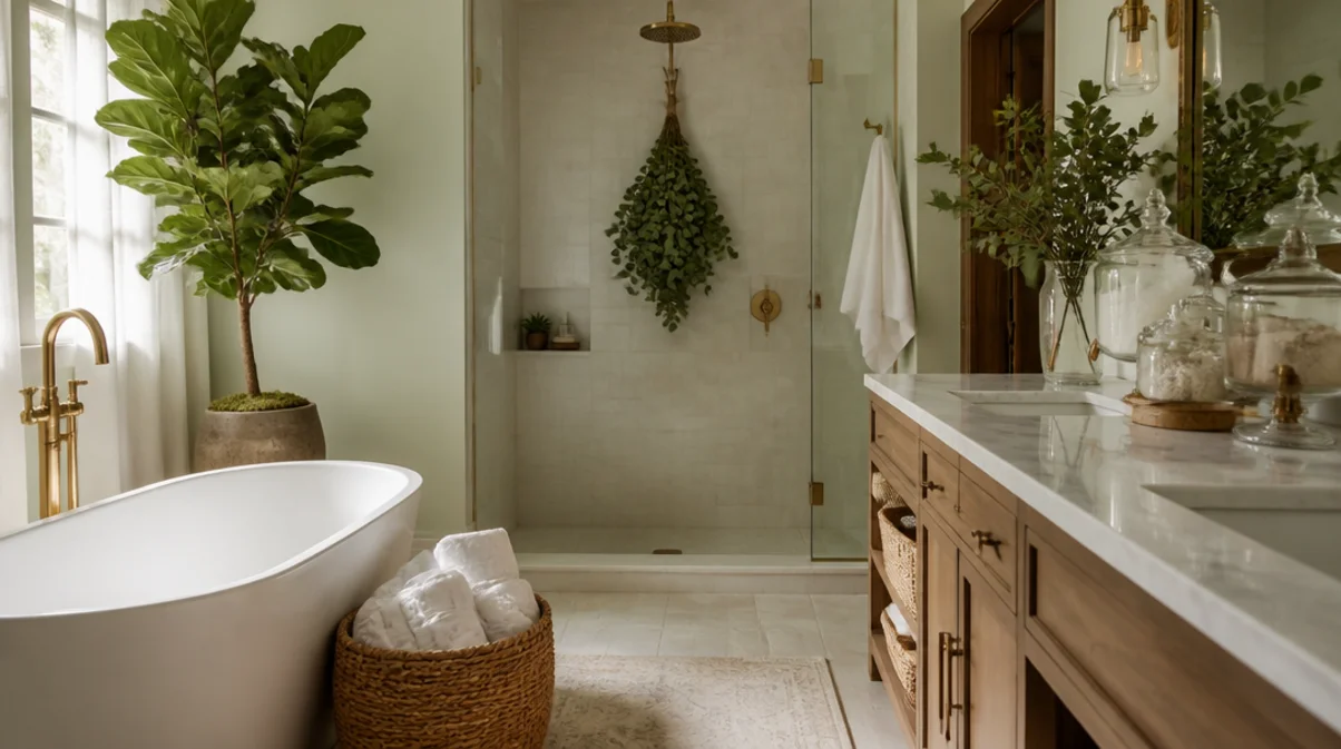 how to make a bathroom feel more luxurious