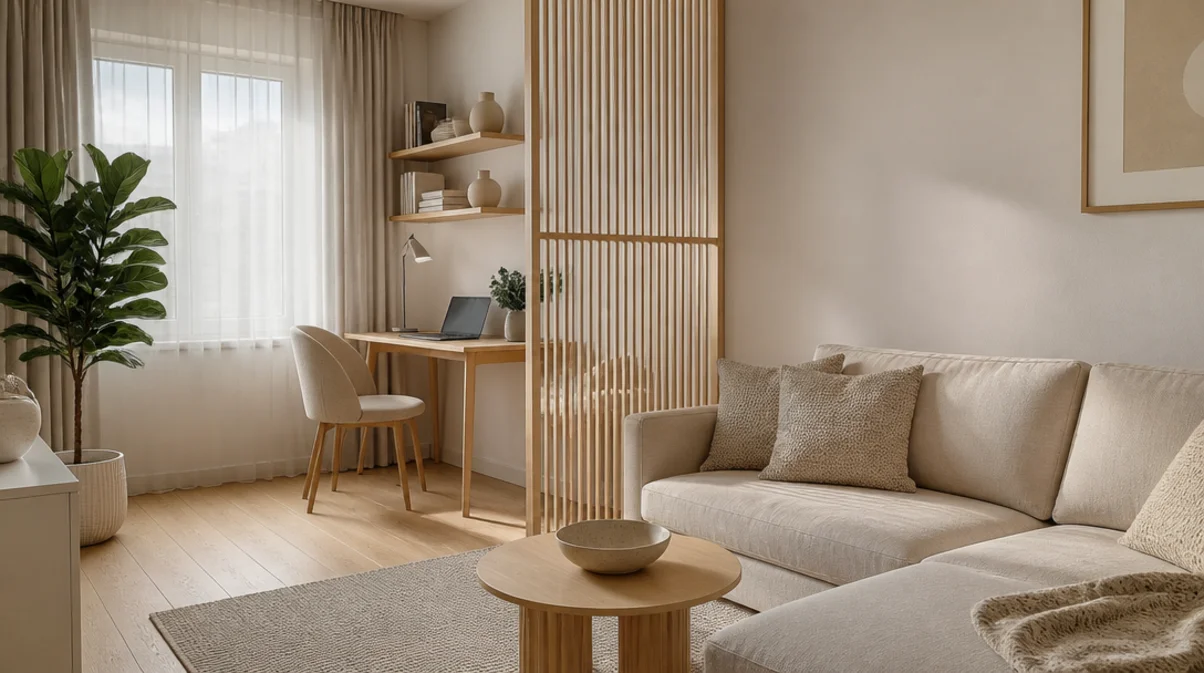 how to separate work from home in a small apartment
