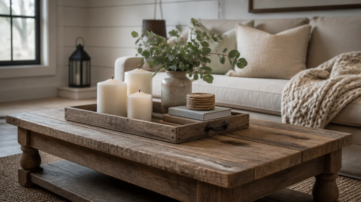 how to style a coffee table on a budget