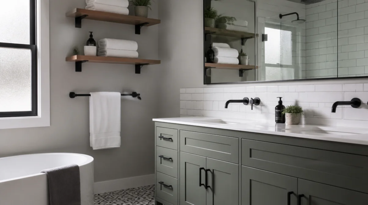 modern bathroom decor ideas on a budget