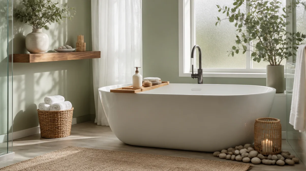 spa bathroom ideas on a budget at home